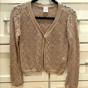 Abercrombie Kids Tan Chevron Knit Sweater